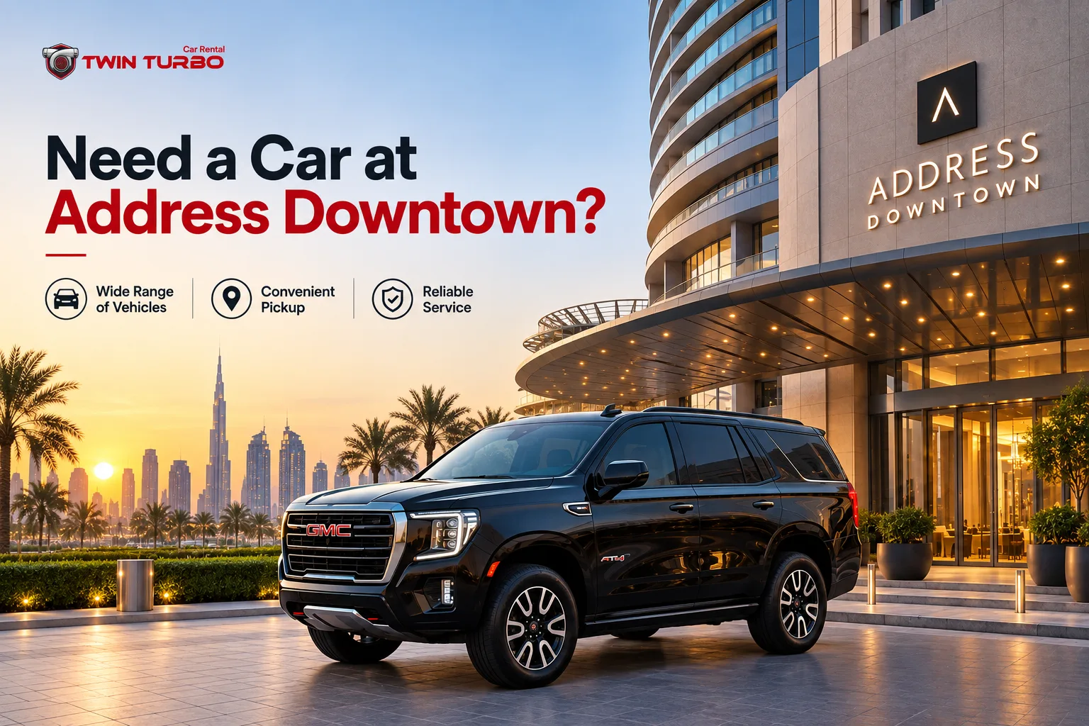 Need a Car at Address Downtown