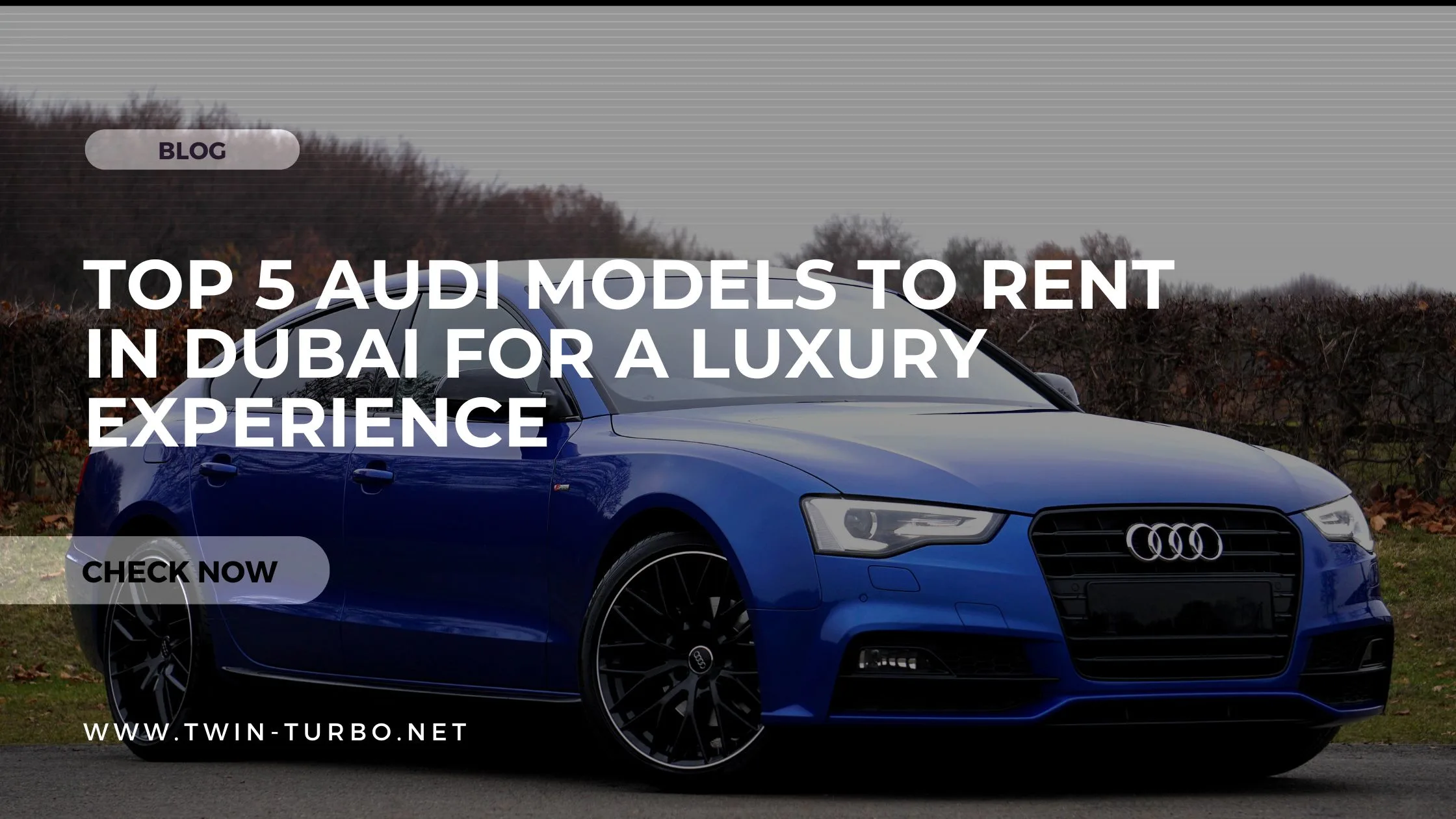 Top 5 Audi Models to Rent in Dubai for a Luxury Experience