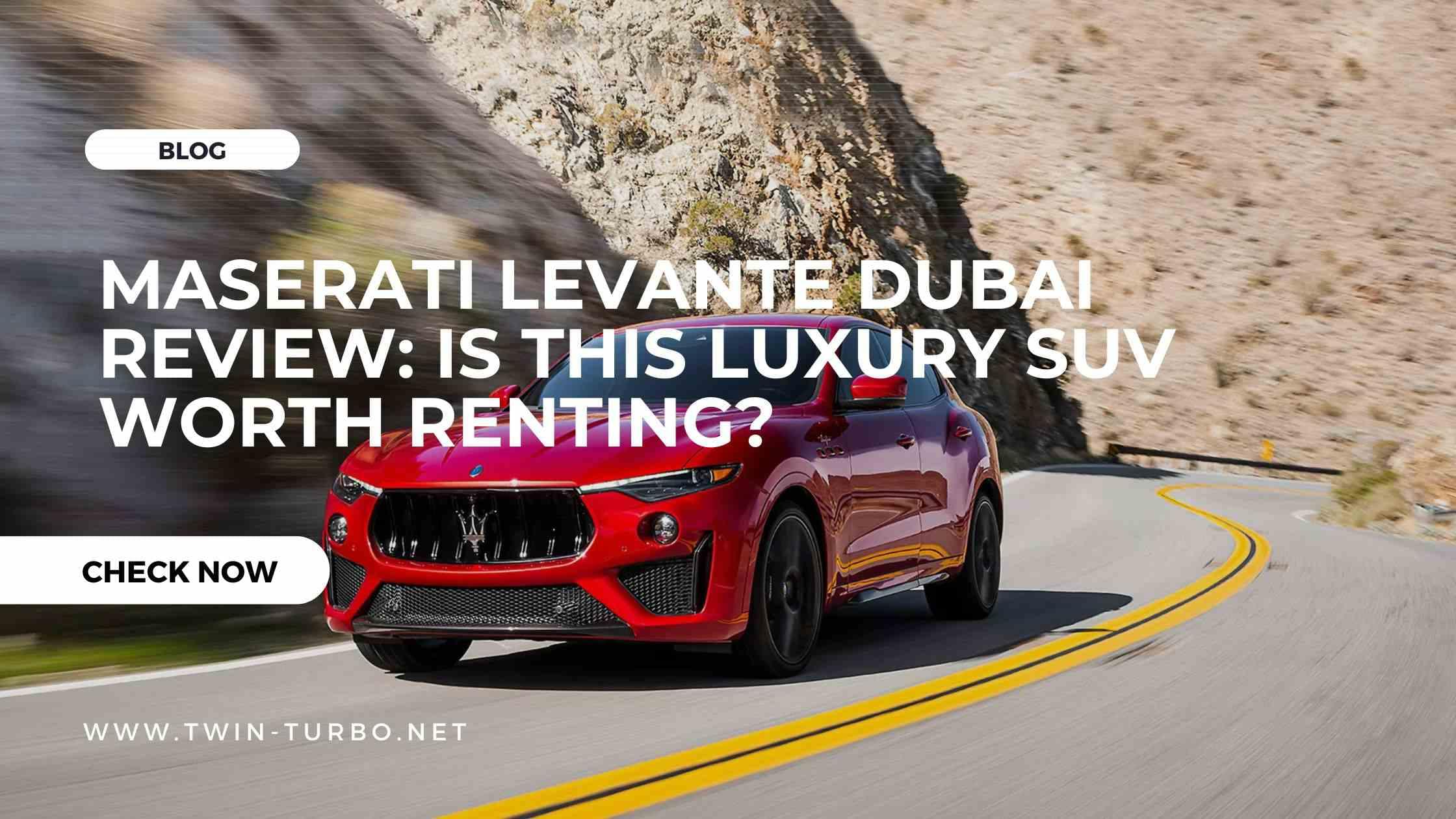 Maserati Levante Dubai Review