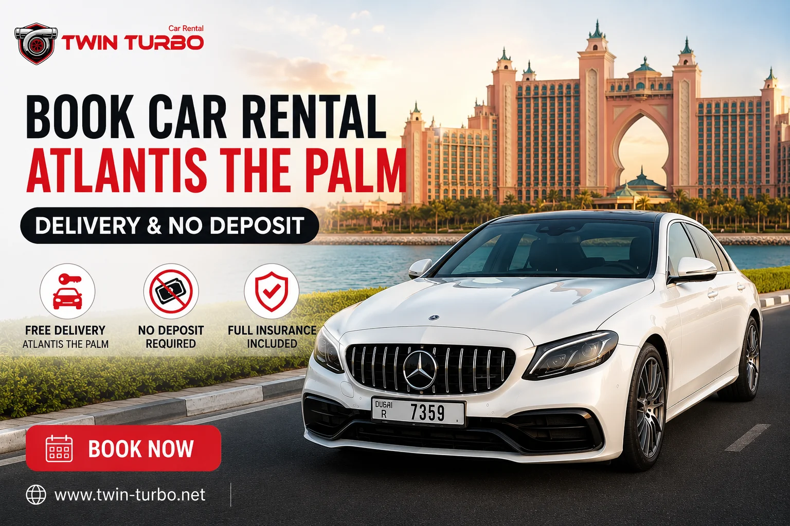 Book Car Rental Atlantis The Palm Delivery & No Deposit